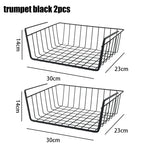 Multi Functional Perforated Kitchen Bathroom Storage Hanging Basket Storage Rack Iron Bottom Hanging Basket Hanging Wire Basket