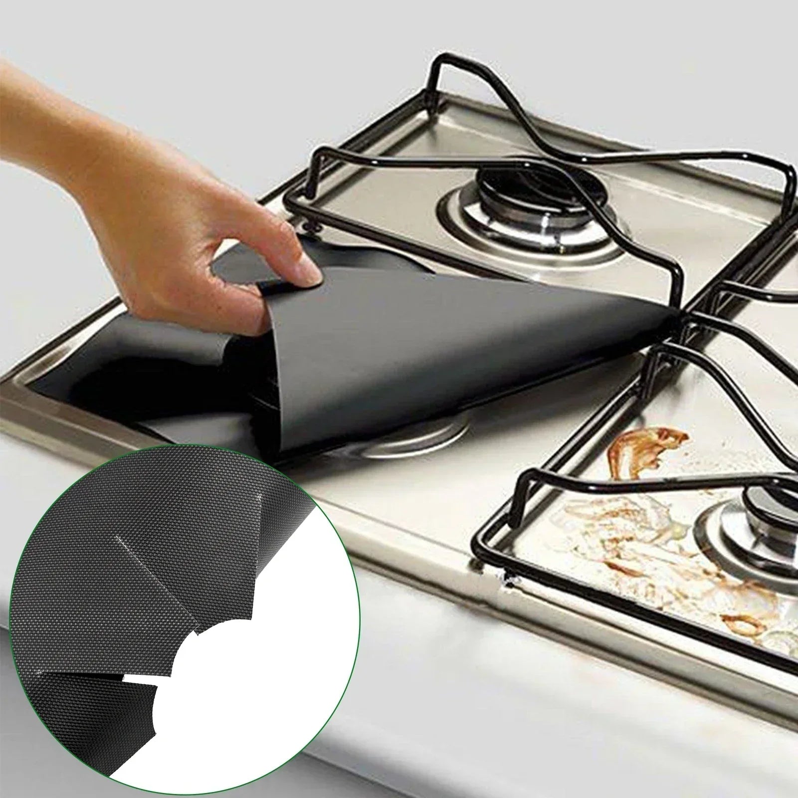 1/4PCS Gas Stove Protector Stovetop Burner Covers Kitchen Accessories Washable Mat  Cover for stove