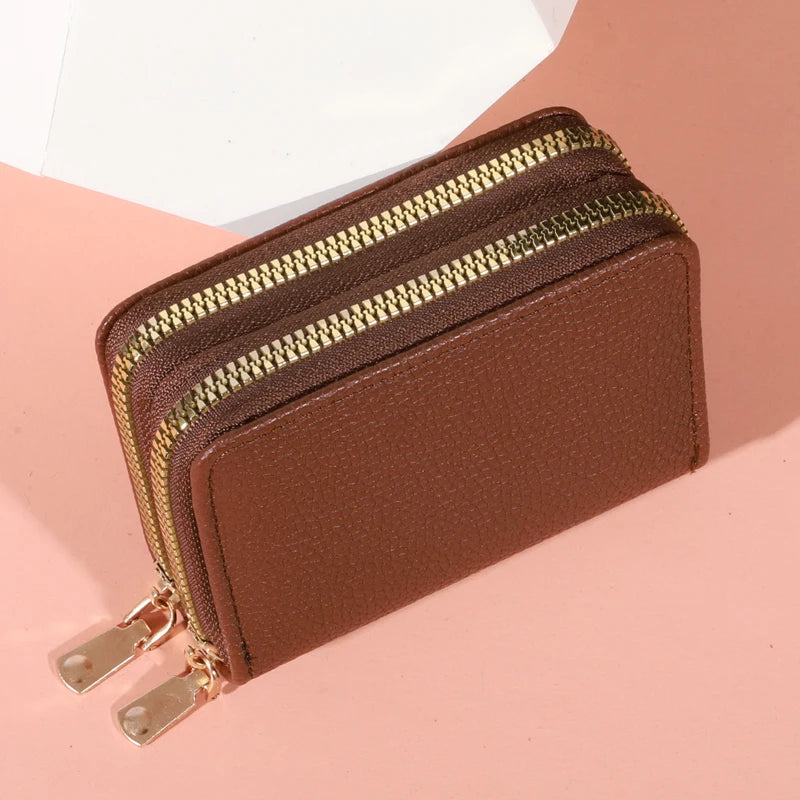 Women Zipper Short Style Purse