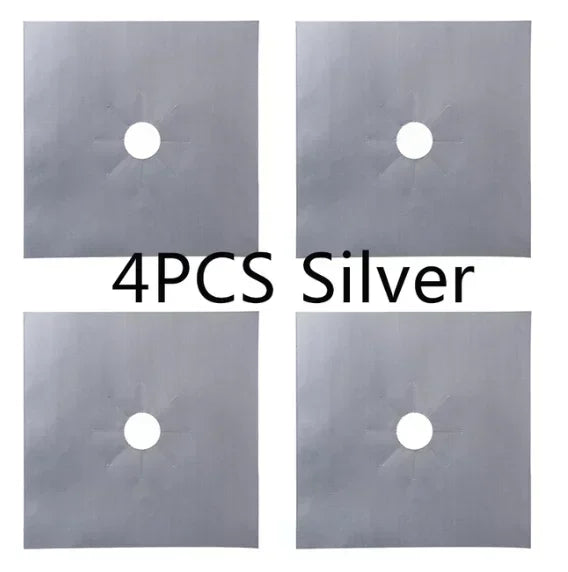 1/4PCS Gas Stove Protector Stovetop Burner Covers Kitchen Accessories Washable Mat  Cover for stove