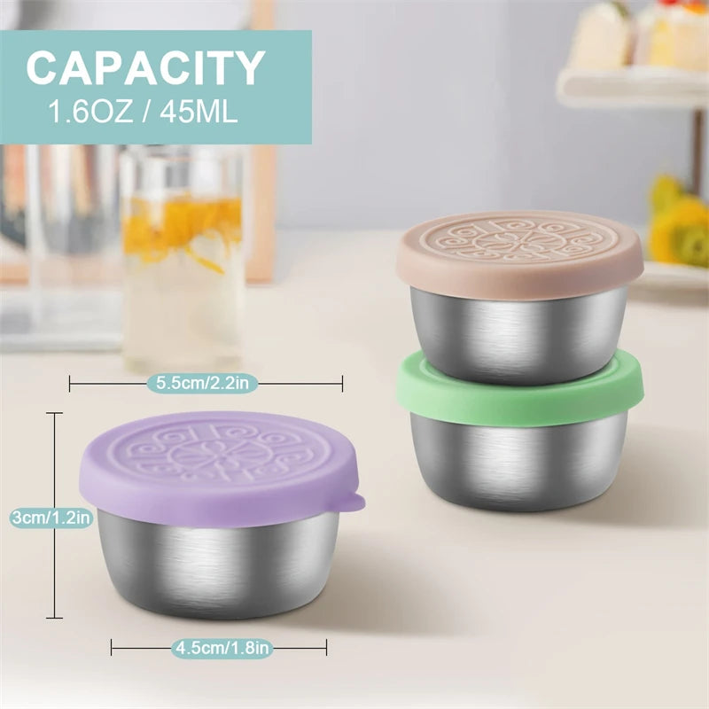 Reusable Leakproof Salad Dressing Containers With Lids