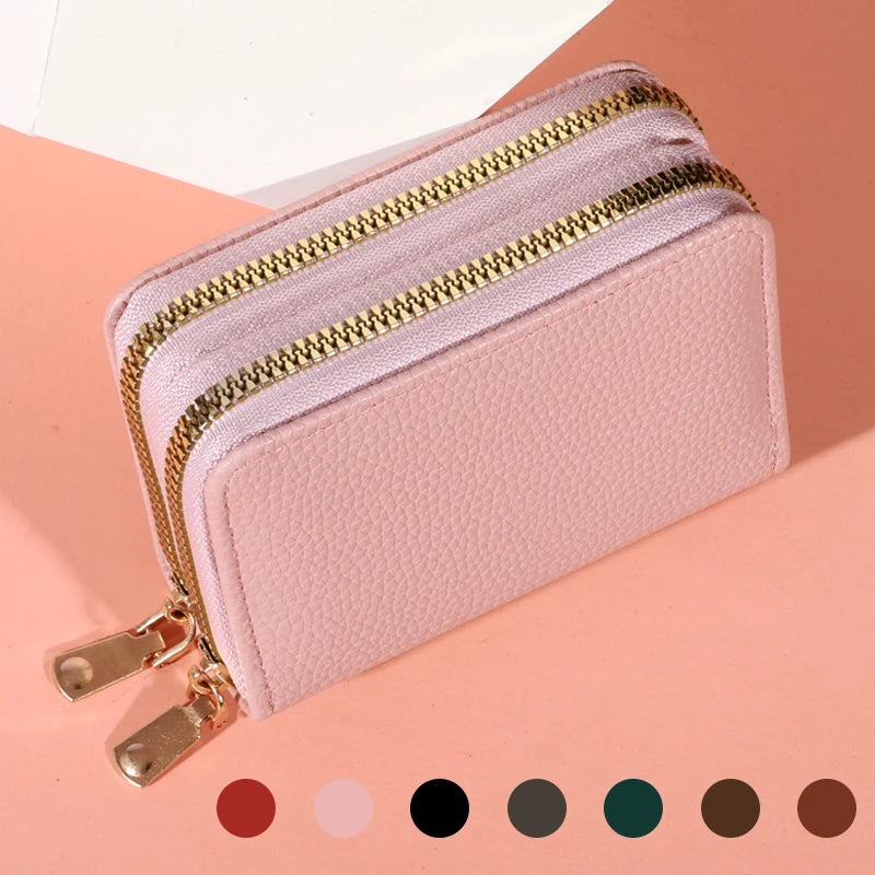 Women Zipper Short Style Purse
