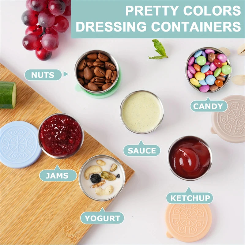 Reusable Leakproof Salad Dressing Containers With Lids