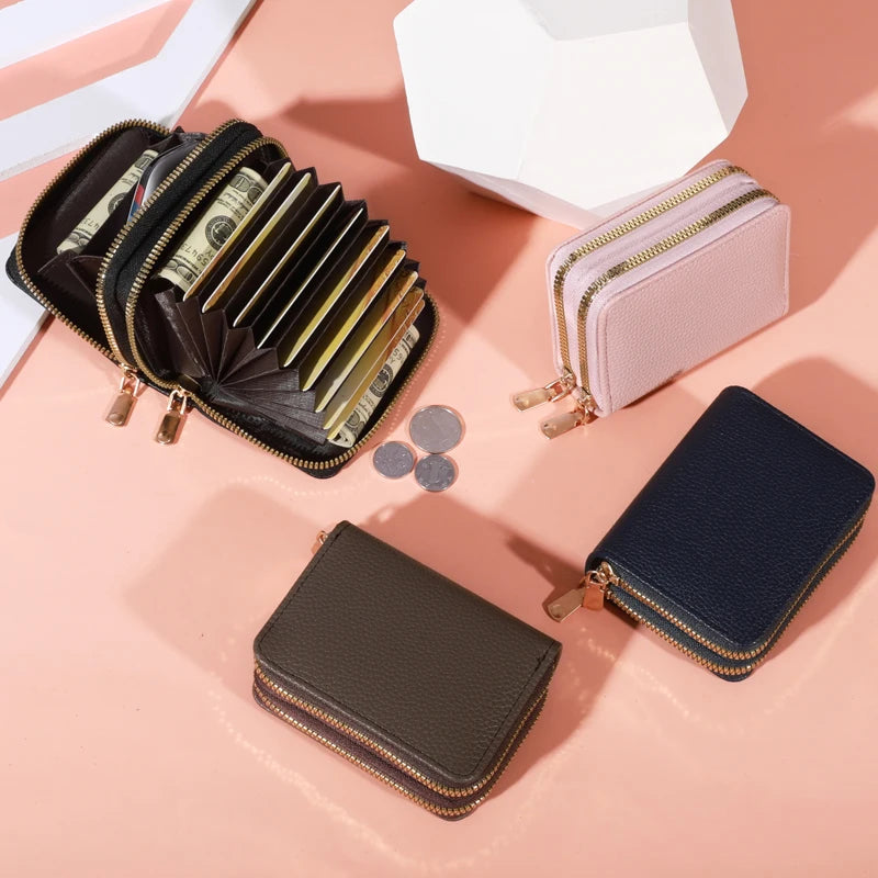 Women Zipper Short Style Purse