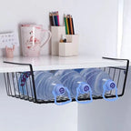 Multi Functional Perforated Kitchen Bathroom Storage Hanging Basket Storage Rack Iron Bottom Hanging Basket Hanging Wire Basket