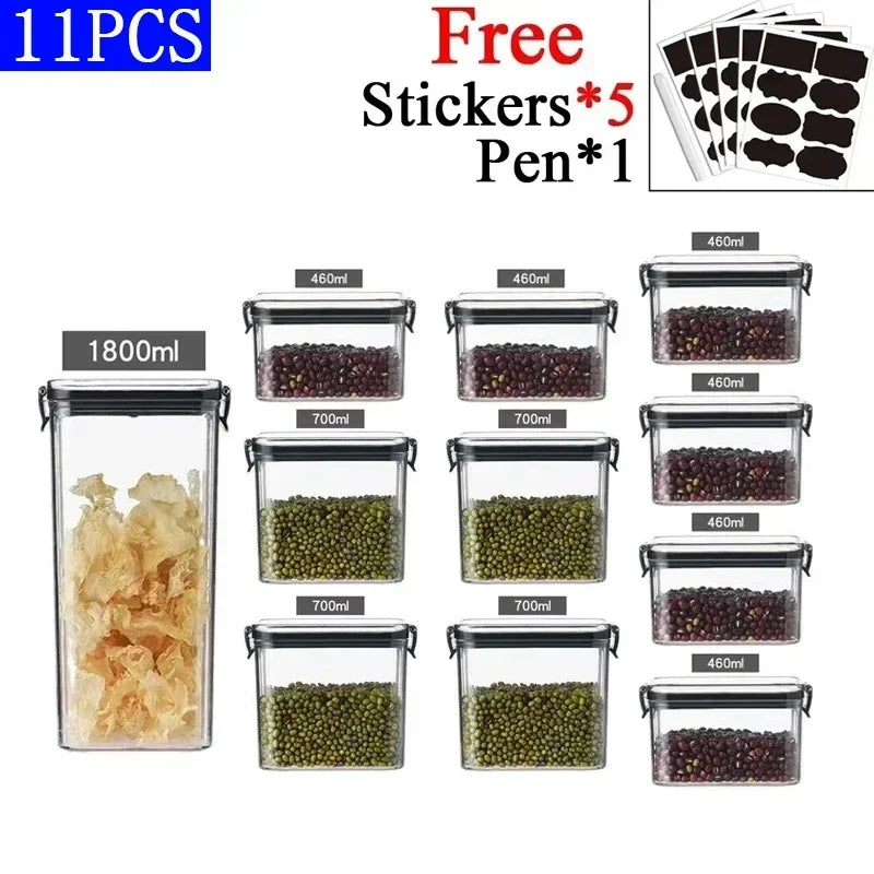 Kitchen Stackable Sealed Jar Food Storage Box