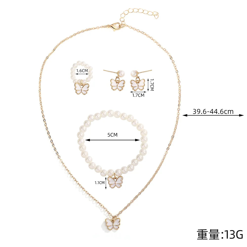 Sweet Jewellery Set Butterfly Pendant