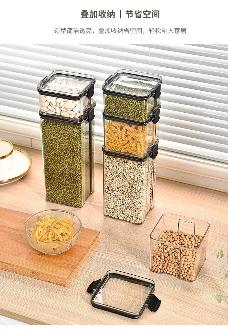 Kitchen Stackable Sealed Jar Food Storage Box