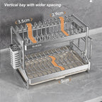 New Dish Drainer Kitchen Storage Organization Stainless Steels Drainer Kitchen Dishes Kitchenware Tableware Drainer Board Rack