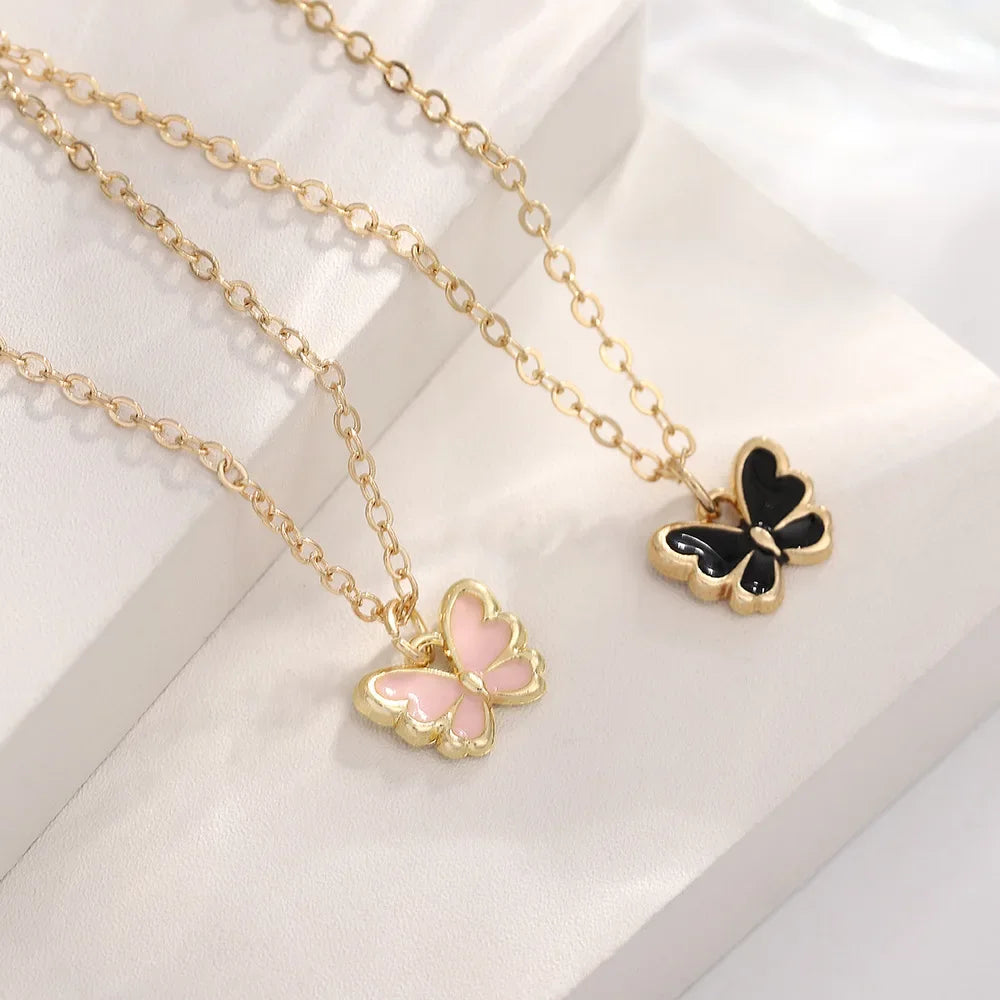 Sweet Jewellery Set Butterfly Pendant