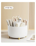Rotating Makeup Brush Organizer 360 Degree Spinning Storage Box Cosmetic Brush Holder Desktop Organizer Pen Pencil Container