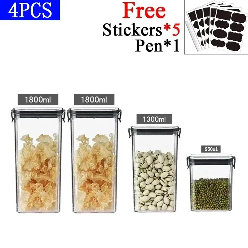 Kitchen Stackable Sealed Jar Food Storage Box