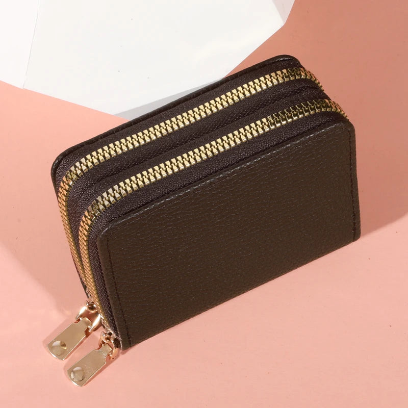Women Zipper Short Style Purse