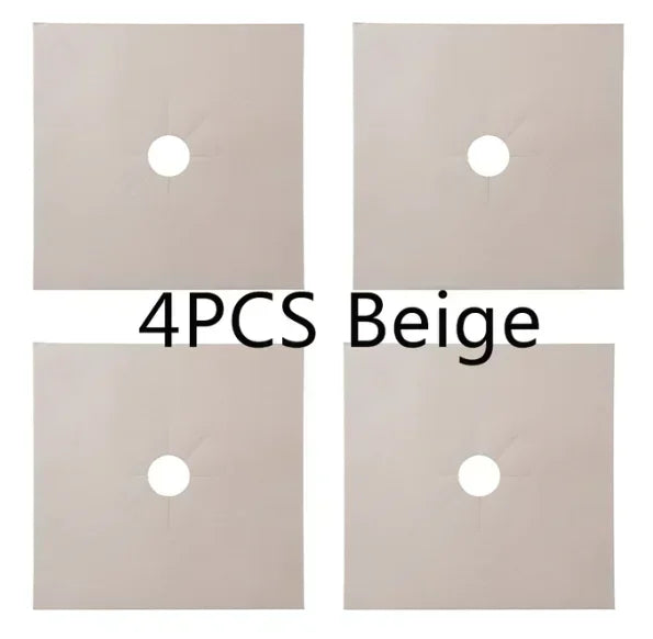 1/4PCS Gas Stove Protector Stovetop Burner Covers Kitchen Accessories Washable Mat  Cover for stove