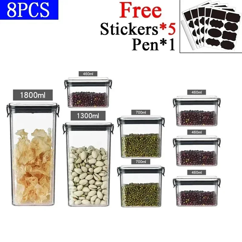 Kitchen Stackable Sealed Jar Food Storage Box
