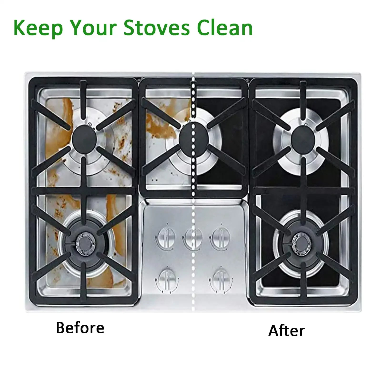 1/4PCS Gas Stove Protector Stovetop Burner Covers Kitchen Accessories Washable Mat  Cover for stove