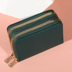 Women Zipper Short Style Purse
