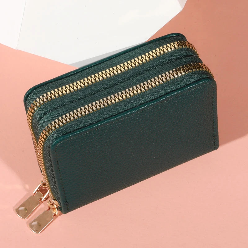 Women Zipper Short Style Purse