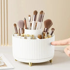 Rotating Makeup Brush Organizer 360 Degree Spinning Storage Box Cosmetic Brush Holder Desktop Organizer Pen Pencil Container