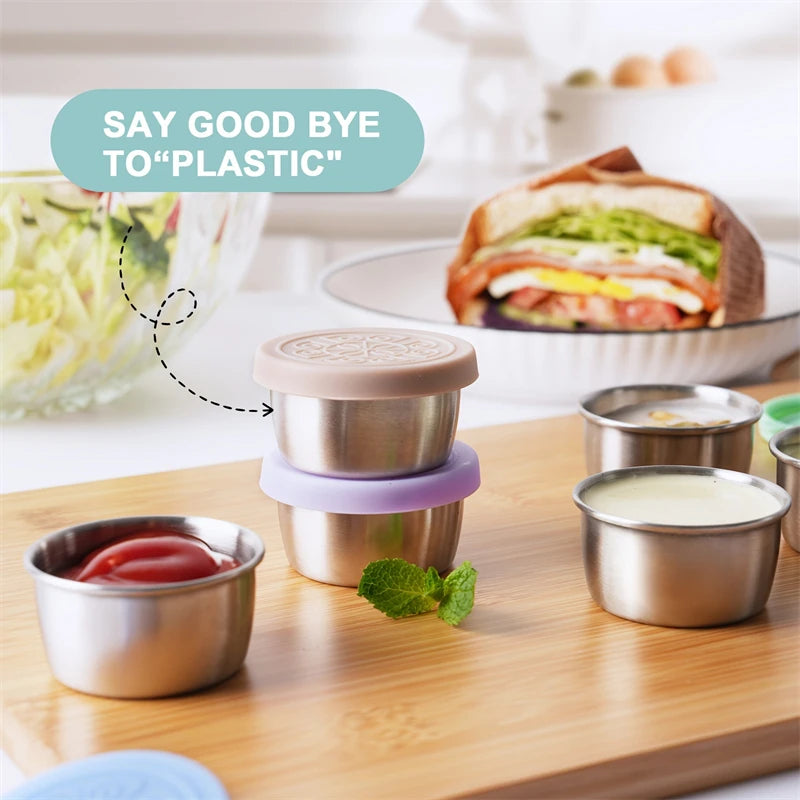 Reusable Leakproof Salad Dressing Containers With Lids