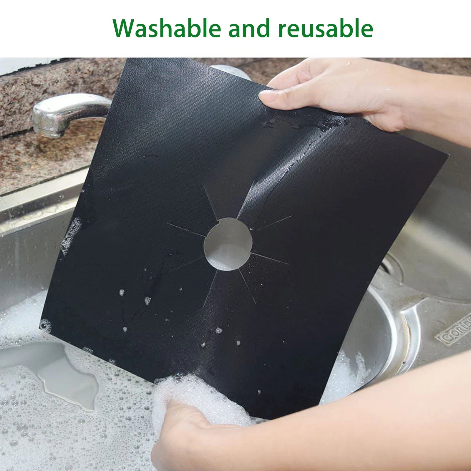 1/4PCS Gas Stove Protector Stovetop Burner Covers Kitchen Accessories Washable Mat  Cover for stove
