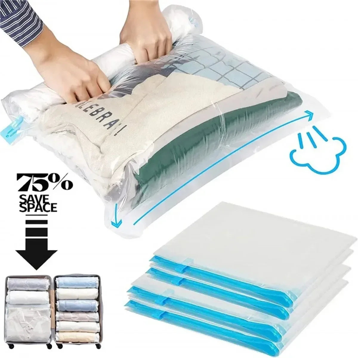 Vacuum Bags for Storing Clothes.