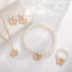 Sweet Jewellery Set Butterfly Pendant