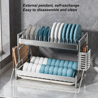 New Dish Drainer Kitchen Storage Organization Stainless Steels Drainer Kitchen Dishes Kitchenware Tableware Drainer Board Rack