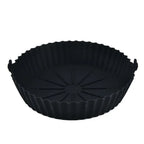 Air Fryer Silicone Liners Pot, Airfryer Basket, Replacement of Flammable Parchment Paper, Reusable Baking Tray Oven Accessories