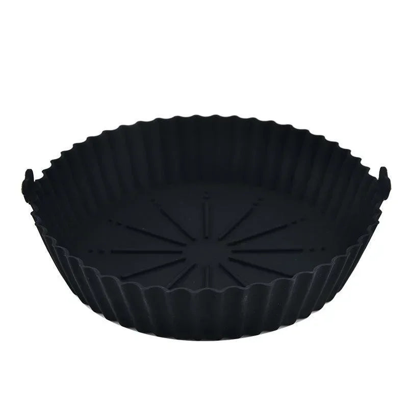 Air Fryer Silicone Liners Pot, Airfryer Basket, Replacement of Flammable Parchment Paper, Reusable Baking Tray Oven Accessories