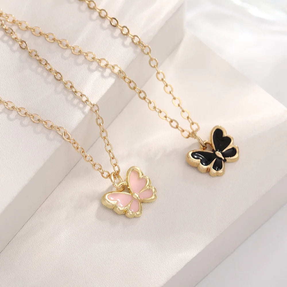 Sweet Jewellery Set Butterfly Pendant