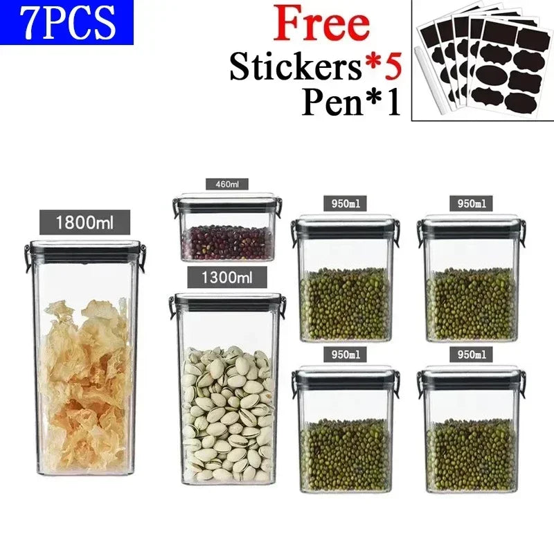 Kitchen Stackable Sealed Jar Food Storage Box
