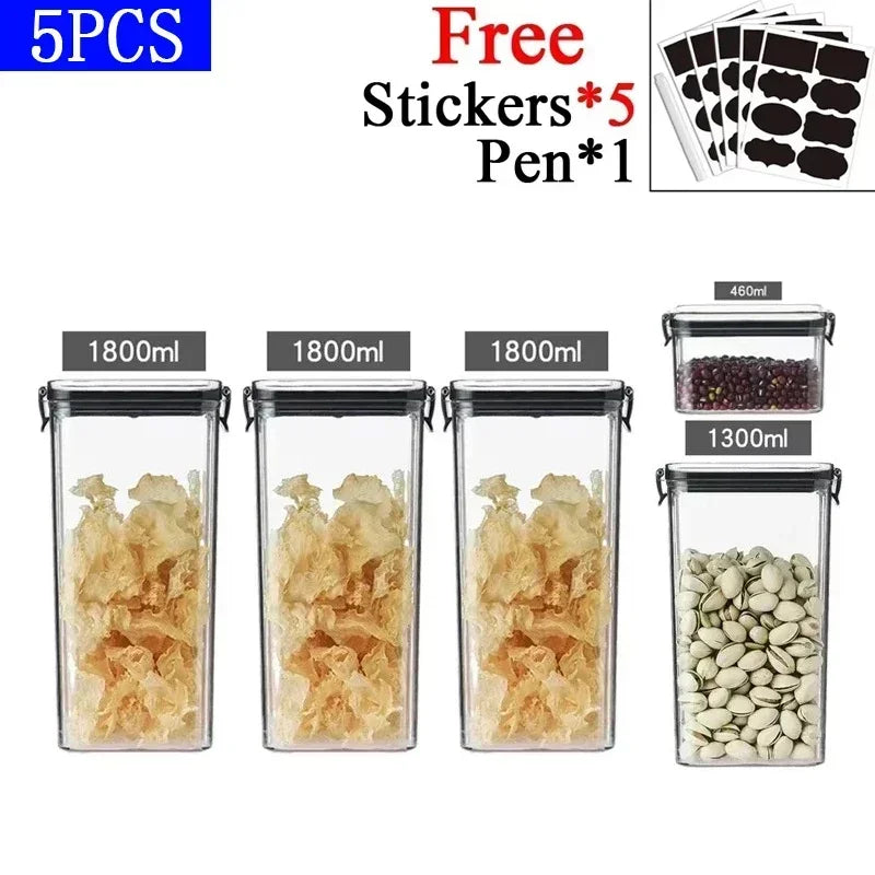 Kitchen Stackable Sealed Jar Food Storage Box