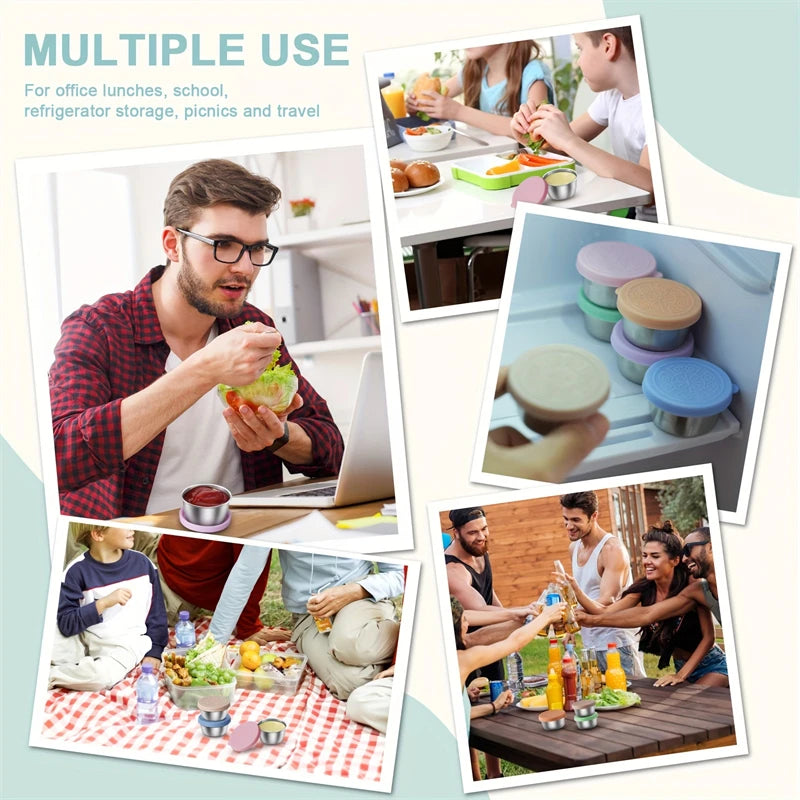 Reusable Leakproof Salad Dressing Containers With Lids