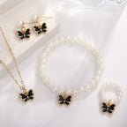 Sweet Jewellery Set Butterfly Pendant