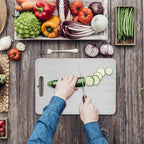 Titanium Cutting Boards for Kitchen Stainless Board 304 Steel Thickened Double Sided Food Grade Portable Fruit Meat Chopping
