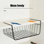 Multi Functional Perforated Kitchen Bathroom Storage Hanging Basket Storage Rack Iron Bottom Hanging Basket Hanging Wire Basket