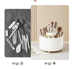 Rotating Makeup Brush Organizer 360 Degree Spinning Storage Box Cosmetic Brush Holder Desktop Organizer Pen Pencil Container