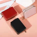Women Zipper Short Style Purse