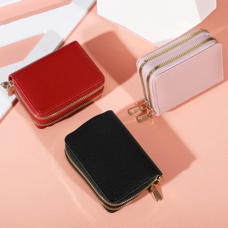 Women Zipper Short Style Purse