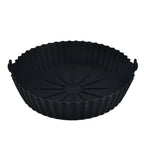 Air Fryer Silicone Liners Pot, Airfryer Basket, Replacement of Flammable Parchment Paper, Reusable Baking Tray Oven Accessories