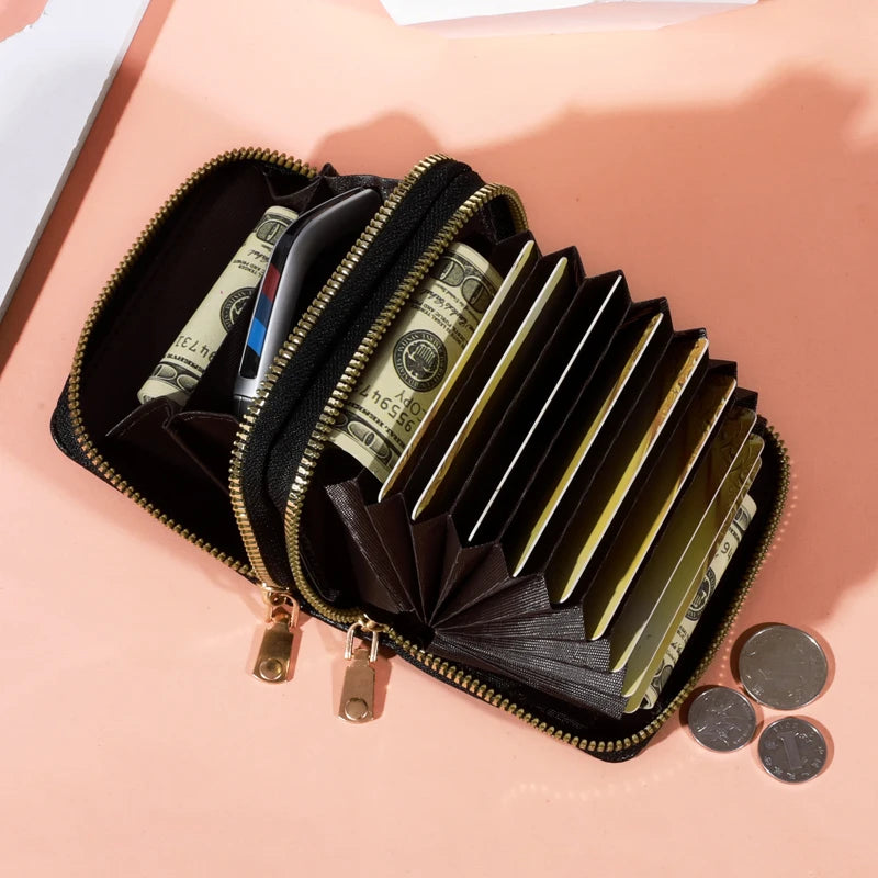 Women Zipper Short Style Purse