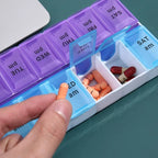 14 Grids 7 Days Weekly Pill Case Medicine Tablet Dispenser Organizer Pill Box Splitters Pill Storage  Storage