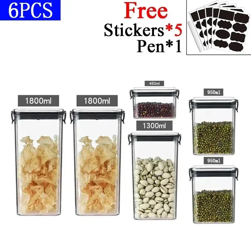 Kitchen Stackable Sealed Jar Food Storage Box