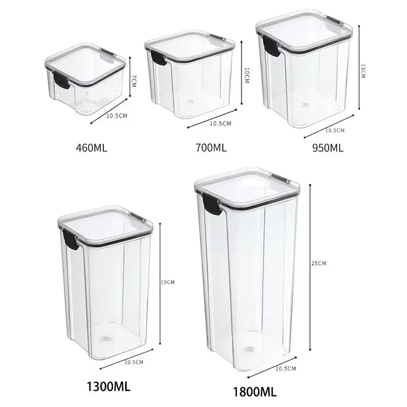 Kitchen Stackable Sealed Jar Food Storage Box