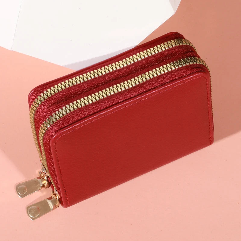 Women Zipper Short Style Purse