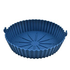 Air Fryer Silicone Liners Pot, Airfryer Basket, Replacement of Flammable Parchment Paper, Reusable Baking Tray Oven Accessories